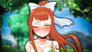 Pinching Monika on Saint Patrick's Day (DDLC Fan Mod) - Spaghetto