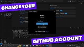 How to Change GitHub Account from VS Code | How to Remove/Unlink Old GitHub Account From Laptop
