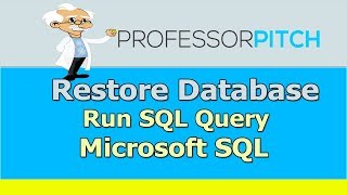 SQL - Restore DB from Query