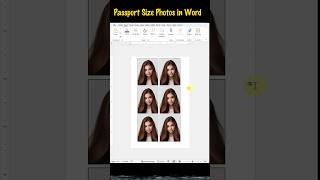 Passport Size Photos in MS Word. #msword #tutorial #photos