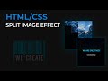 Split image on hover │ HTML and CSS