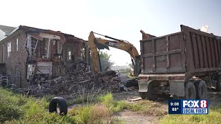 Fox 8 Defenders: City finishes demolition of blighted Encampment Street apartment complex