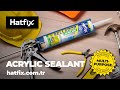 Hatfix Sellador Acrylic Sealant, Paintable, Strong And Flexible Insulation