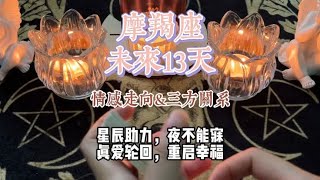 摩羯座 未来13天情感走向\u0026三方关系：星辰助力，夜不能寐