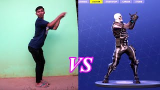 ເຕັ້ນທ່າແບບເກມ FORTNITE DANCE CHALLENGE! (In Real Life) | ຈັກເດ Crazy