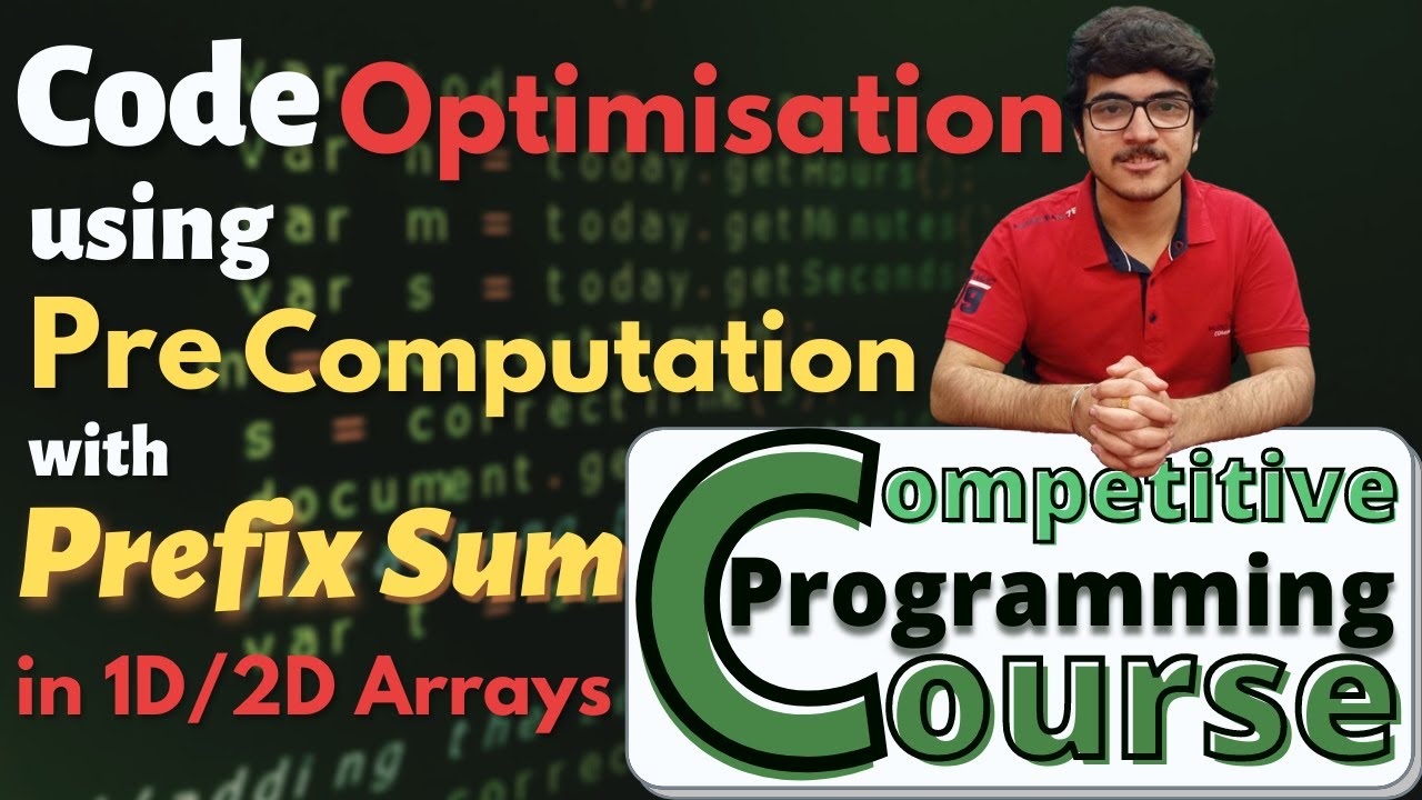 Pre Computation Using Prefix Sum In 1d 2d Arrays Competitive