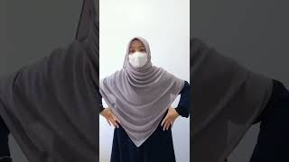 Tutorial Drapping(Bawal heavy chiffon Voile) Tutorial Bawal Simple