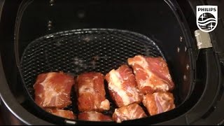 Philips Airfryer Char Siu Pork Ribs 空气炸锅 烤叉烧醬排骨