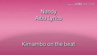 Nandy  Aibu lyrics