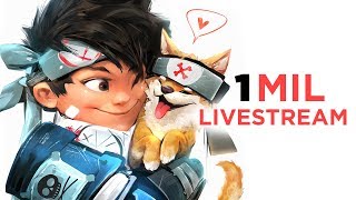 1,000,000 SUB ART LIVESTREAM!