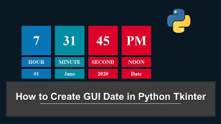 How to Create GUI Date in Python Tkinter #Hindi #webcode