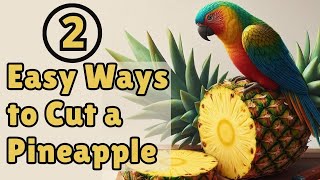 2 Easy Ways To Cut Pineapple || How to cut a pineapple || Pineapple Slice || Pineapple Cutting Hack