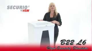 HSM Securio B22 HS L6 High Security Shredder
