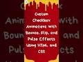🎨 Create Custom Checkbox Animations in 60 Seconds! ⏱️ (HTML, CSS, JavaScript) #shorts