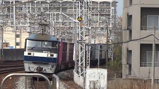 JR貨物 EF210-151号機（新鶴見）＋コキ26両　貨物列車1064レ（約7時間遅れ） 2019.03.29