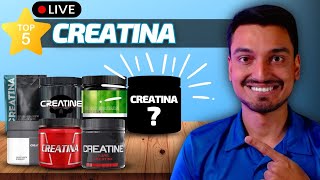 🔴Top 5 Melhores CREATINAS de 2024 🏆  Live Especial⭕ Melhor Creatina BOA e BARATA✅ Custo-benefício