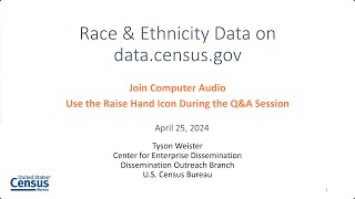 Race & Ethnicity Data on data census gov