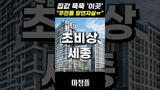 추락하고 있는 세종시 아파트 \