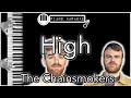 High - The Chainsmokers - Piano Karaoke Instrumental