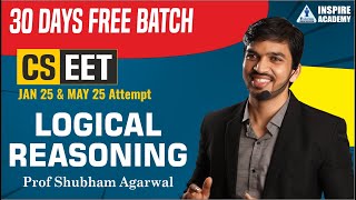 FREE CSEET | LOGICAL REASONING LEC 13| BY Prof Shubham Agarwal | 30 Days Batch| JAN 25 \u0026 MAY 25 Exam