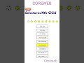 How css selectors nth-child() works? #shorts #coreweb.