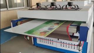 Manual Feeder Model Corrugated cardboard UV cost Varnish Machine