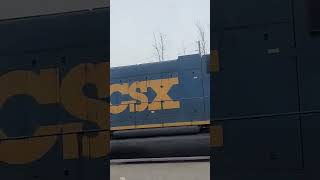 CSX SD50-3 Leads a Rail Train