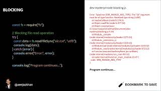 Blocking vs Non-Blocking in NodeJS | Backend/Web Development via animated videos | #tutorial #tech