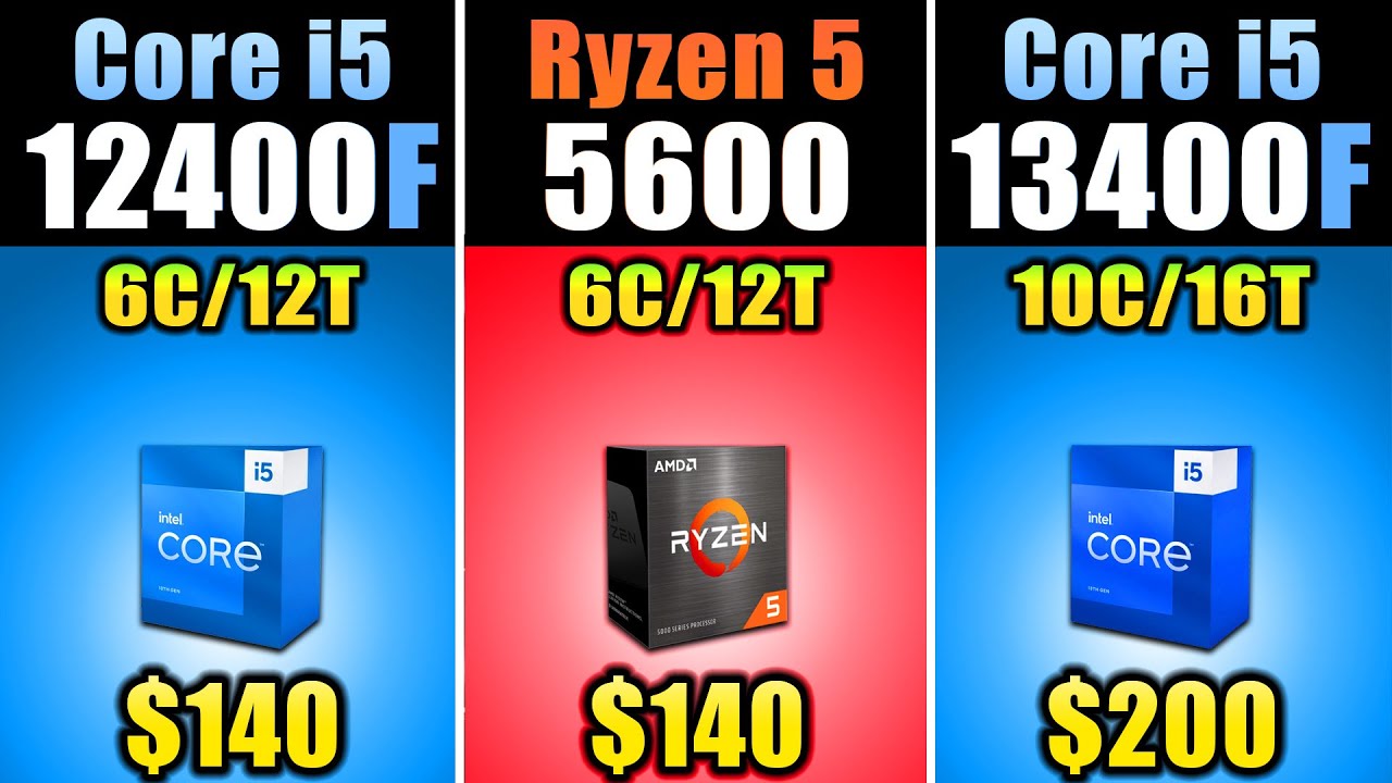 I5 12400f Vs R5 5600 Vs I5 13400f How Much Performance Difference I5 12400f Vs R5 5600 Vs I5 13400f How Much Performance Difference