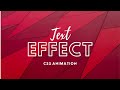 Simple Text animation using HTML and CSS