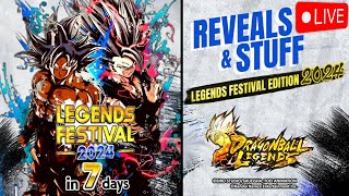 🚨¡REVEALS & STUFF EDICION LEGENDS FESTIVAL 2024 EN 7 DIAS!🚨 NUEVO GOKU MUI LF Dragon Ball Legends