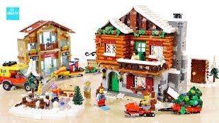 レゴ アイコン アルプスの山荘 10325  ／ LEGO Icons Alpine Lodge Speed build \u0026 Review