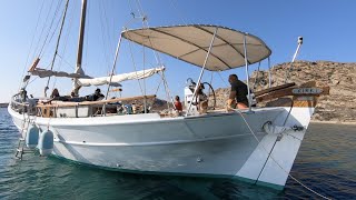 Boat Tour of a Traditional Greek Trehantiri - Greece sailing trip Ep. 7