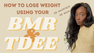 How to LOSE WEIGHT Using Your BMR \u0026 TDEE! + GIVEAWAY UPDATE! | SarahAlaba