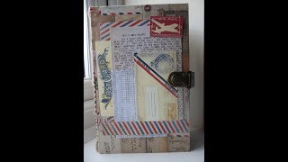 Airmail Journal - DTP for Seneca Pond Crafts\u0026 Butterbeescraps#junkjournals