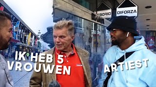 MAN HEEFT 5 VROUWEN \u0026 ARTIEST GAAT RAPPEN! - (almere) STRAATINTERVIEW TATTOO KONING KAMIAR #1