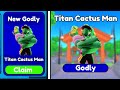 😱NEW TITAN CACTUS MAN!🔥NEW GODLY UNIT IN TOILET TOWER DEFENSE!!