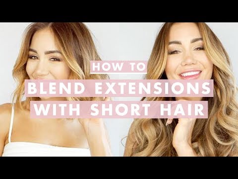 How To Clip In and Blend Hair Extensions With Short Hair | Luxy Hair How To Clip In and Blend Hair Extensions With Short Hair | Luxy Hair