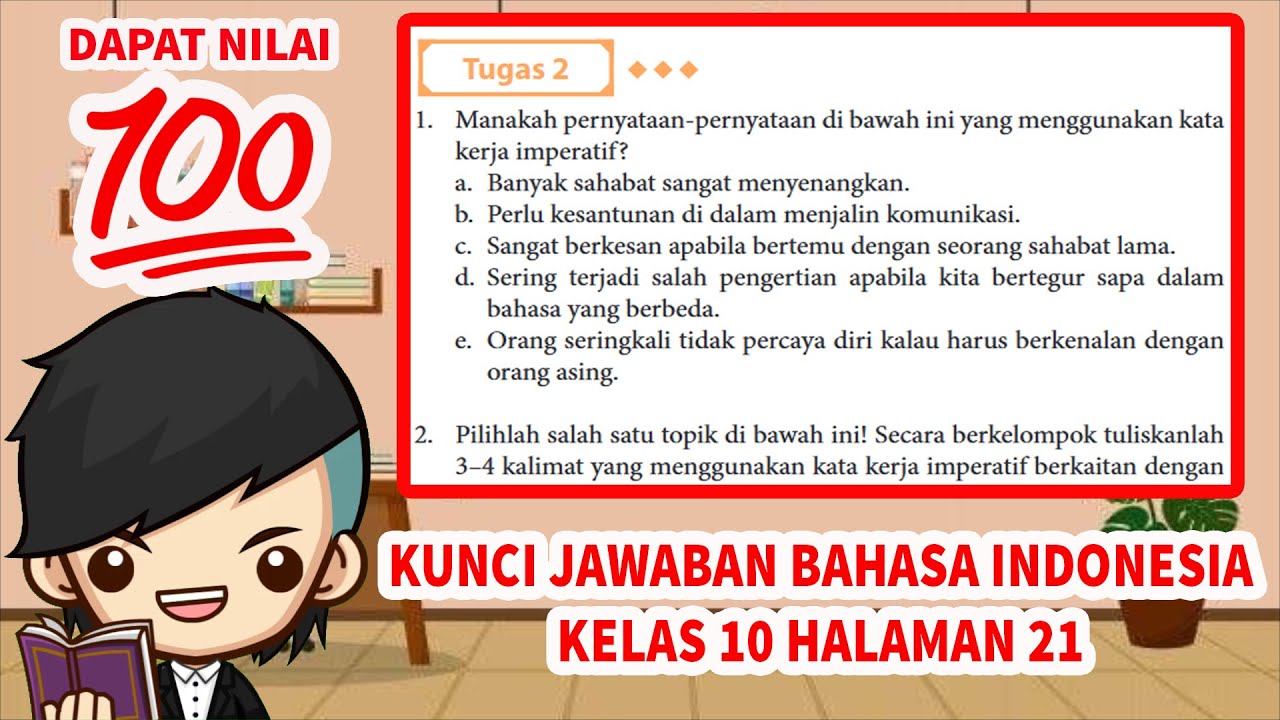 Kunci Jawaban Bahasa Indonesia Kelas 11 Halaman 21 - YouTube