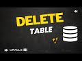 How to DROP table in Oracle Database | Delete Remove table from Database | Oracle Live SQL