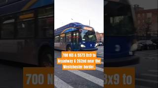 #MTA NYC BUS: 700 NiS \u0026 5575 Bx9 @ 180th St \u0026 Daly Ave #nycbus #music #thebronx #youtubeshorts