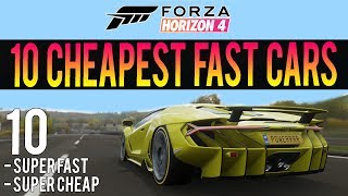 Forza Horizon 4 - 10 Super Cheap Fast Cars! - INSANE Accelerations!