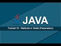 Java Tutorials - 19 Methods in Detail (Parameters)
