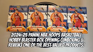 2024-25 Panini NBA Hoops Basketball Hobby Blaster Box Opening (Unboxing & Review) Best Value Box out