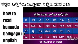 ಕನ್ನಡ ಬಳ್ಳಿಗಳು ಕ ದಿಂದ ಳವರೆಗೆ ಇಂಗ್ಲೀಷನಲ್ಲಿ /how to read \u0026 write kannada balli in english