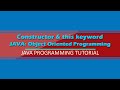 Java:Constructor & this keyword|Object Oriented Programming Tutorial #2|Tagalog|Filipino