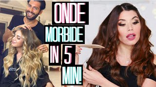 CAPELLI CON ONDE MORBIDE COME FEDERICO FASHION STYLE IN 5 MINUTI! | Adriana Spink