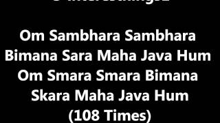 Mantra to increase your merit Om Sambhara 108 Times