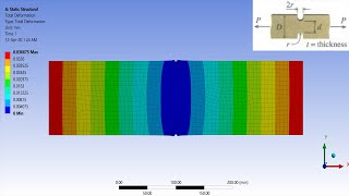 ✅💯✅ Ansys Structural Tutorial # 14 : Axial Stress on Notched Plate