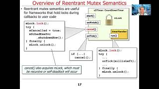 Java ReentrantLock Reentrant Mutex Semantics